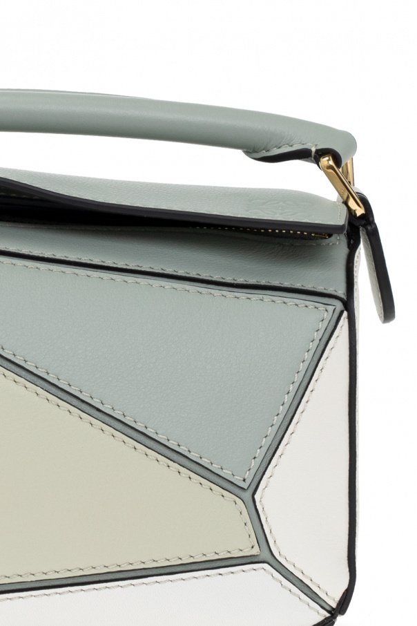 LOEWE Calfskin Medium Puzzle Colorblock Zip Around Wallet